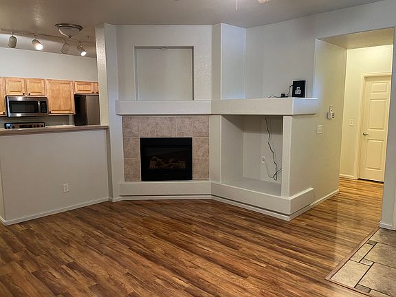 Living room alternate view with hallway