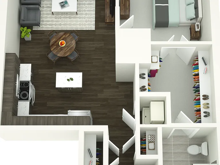 Porter Street - A3 - 1 Beds - 1 Baths - 681 Sq. ft.
