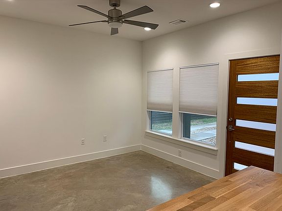 Bright front entrance and living space