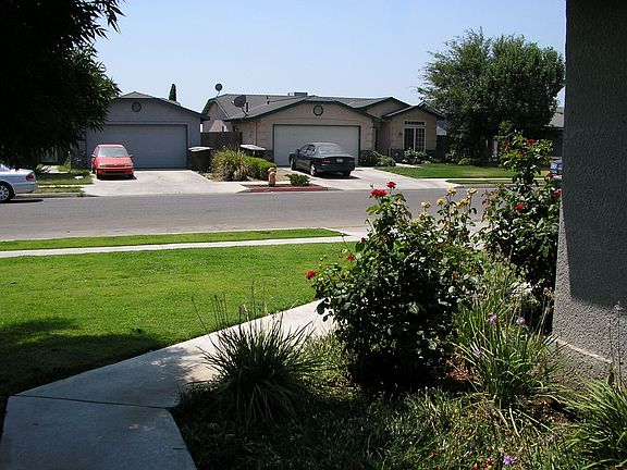 Viewing beautiful neighborhood from front door