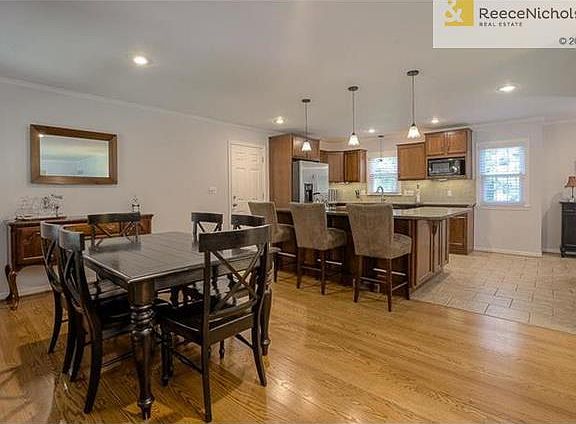 Open kitchen and dining