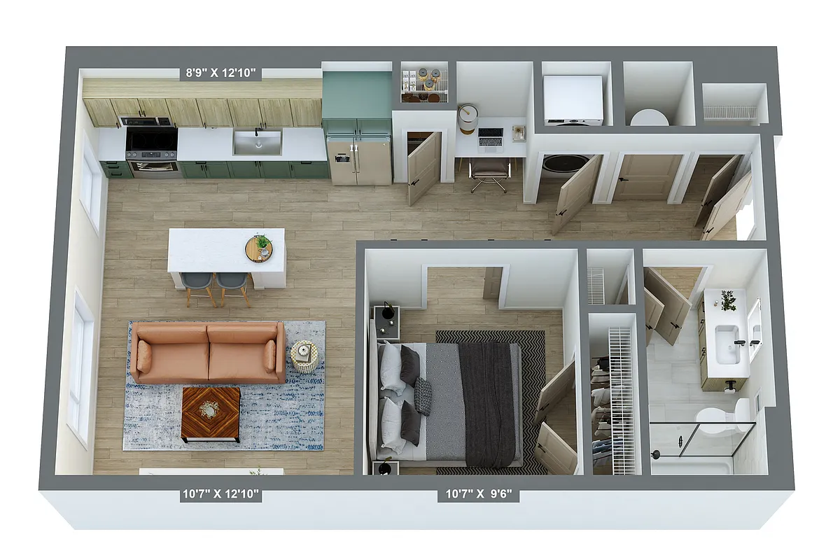 Floor plan A02B