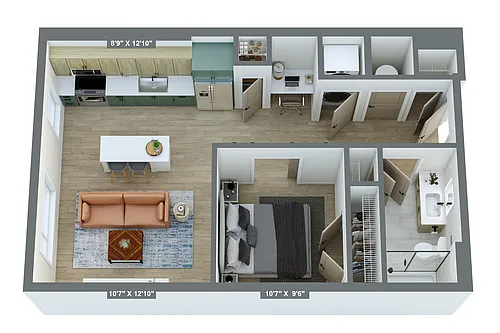 Floor plan A02B
