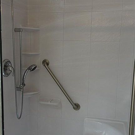 Master shower