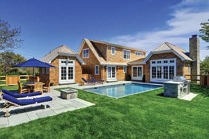 Heated Gunite Pool with outdoor kitchen