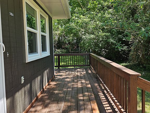 Deck at front door