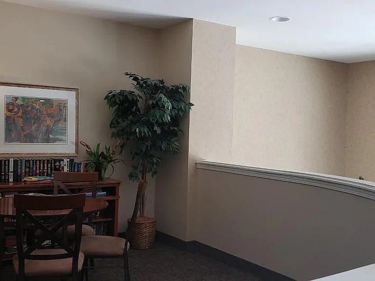 2nd Floor balcony library and reading area or group game table