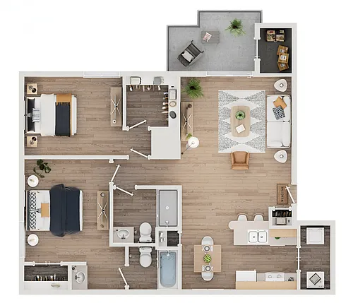 Floor plan 2 Bedroom