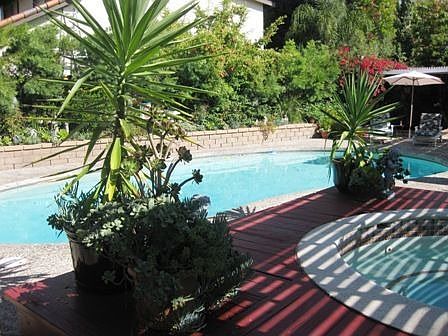 Backyard with Pool and Spa