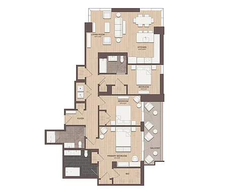 Floor plan 3 BR PH