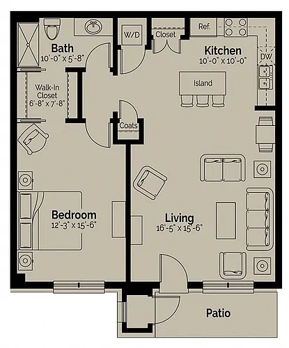 Floor plan Fisher