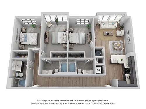 Floor plan B-3H