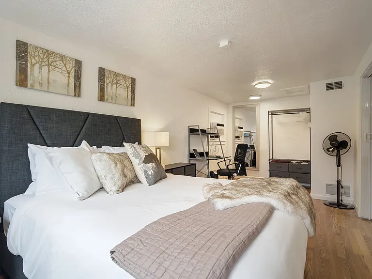 Bedroom #1
Updated styling and simple comforts create a relaxing atmosphere for any guest.