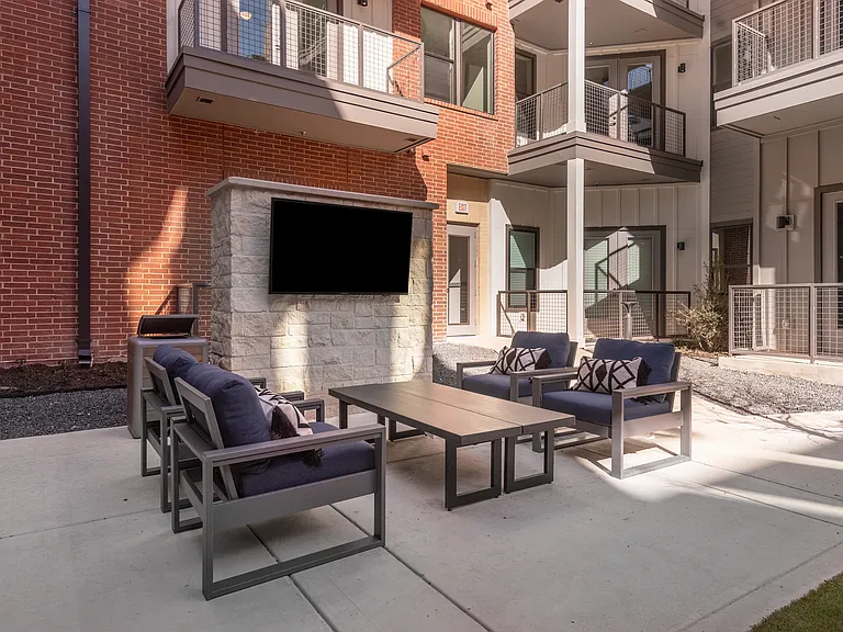 Patio Lounge Area With TV
