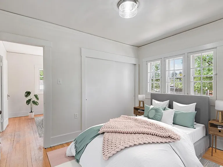 Bedroom 2. This image shows a virtually furnished space. Bedrooms come unfurnished.