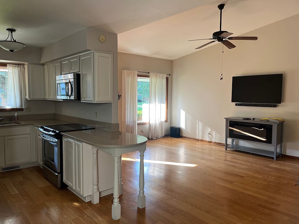 Living room and kitchen