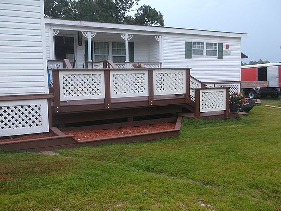 View of planters and front 
