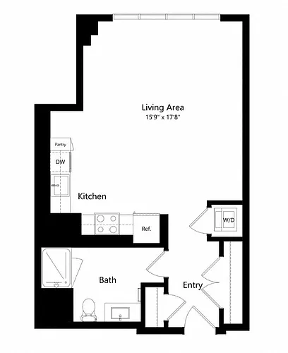 Floor plan S04 - Studio
