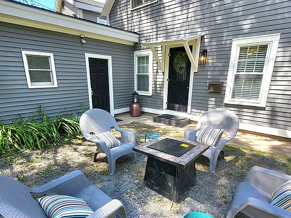 Courtyard with propane fireplace exclusively for your use.