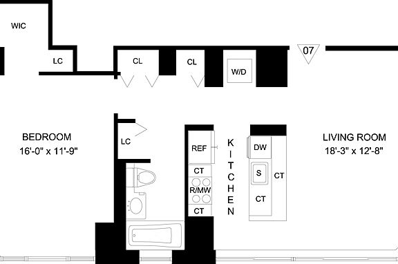 2nd image of 320 W 38th St APT 2407