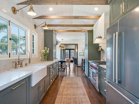 The fully remodeled kitchen
