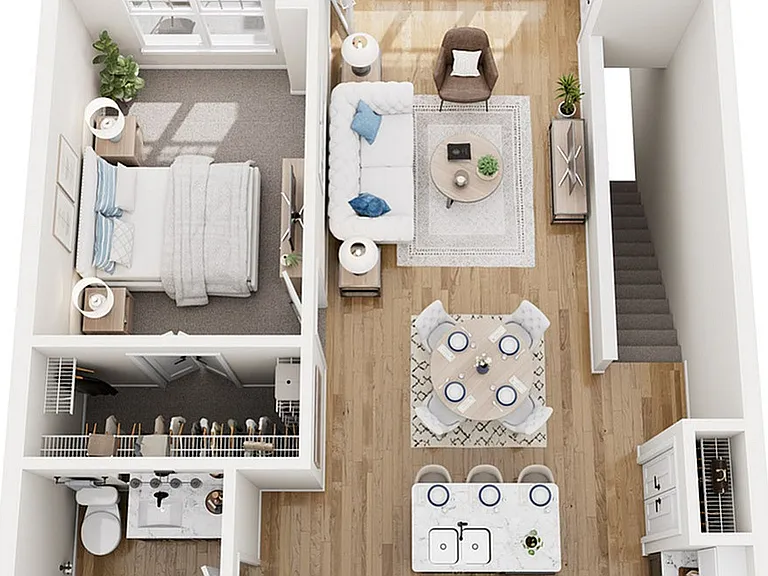 Floor Plan 1E | Seasons at Spring Street | Apartments in Mount Pleasant, WI Floor Plan 1E | Seasons at Spring Street | Apartments in Mount Pleasant, WI