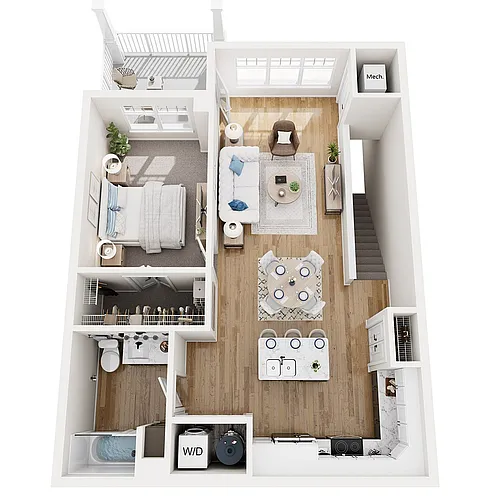Floor plan 1E