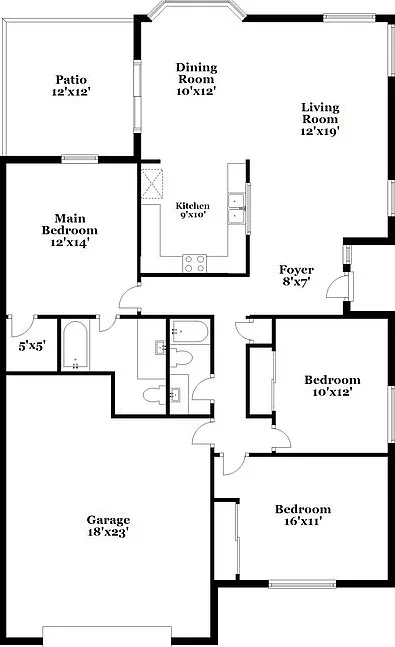 3 bed, 2.0 bath, 1322 sqft, $1,945 — Photo 2