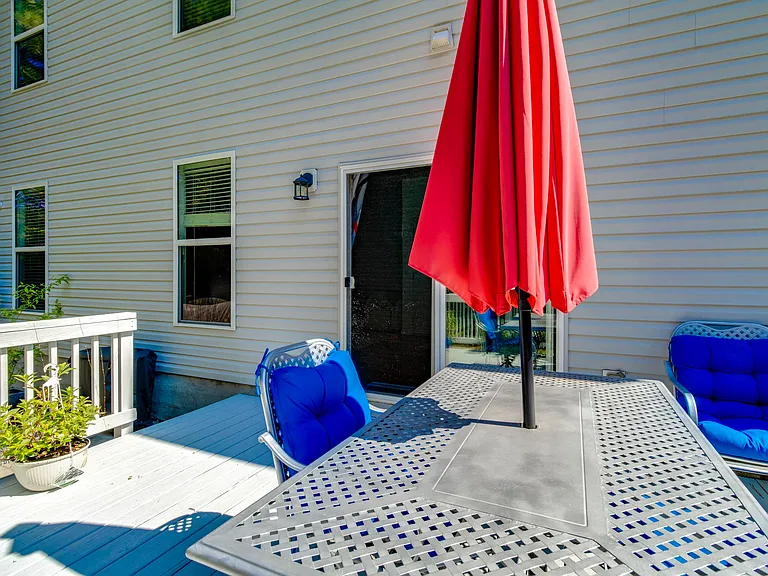 Beautiful back deck and patio furniture