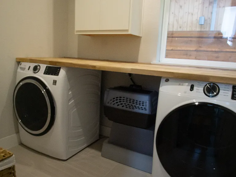 Downstairs laundry room