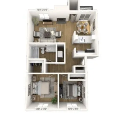Floor plan 2x1Ac