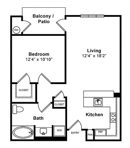 Floor plan One Bedroom