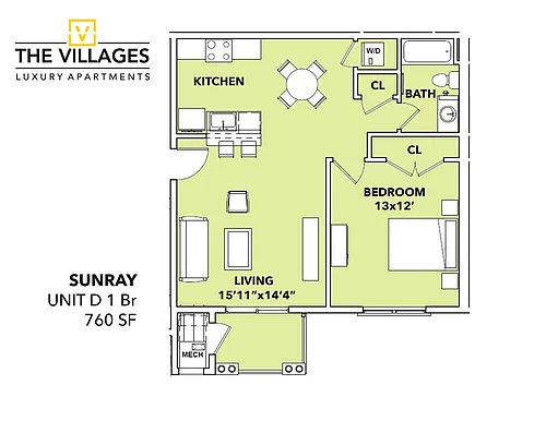 Floor plan Sunray Model