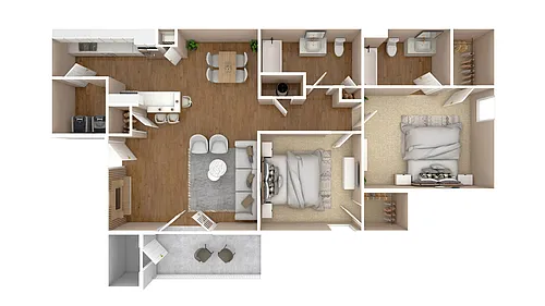 Floor plan Two Bedroom