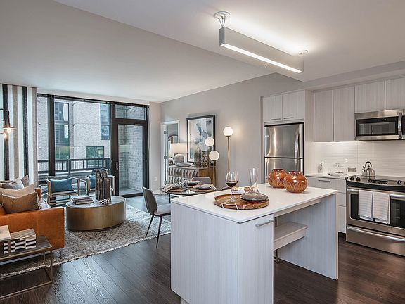 Kitchen islands, pantries, and breakfast bars available in select apartments