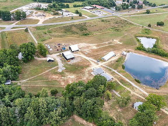 Arial view of part of farm