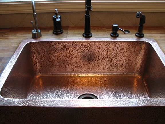 Hammered Copper Sink