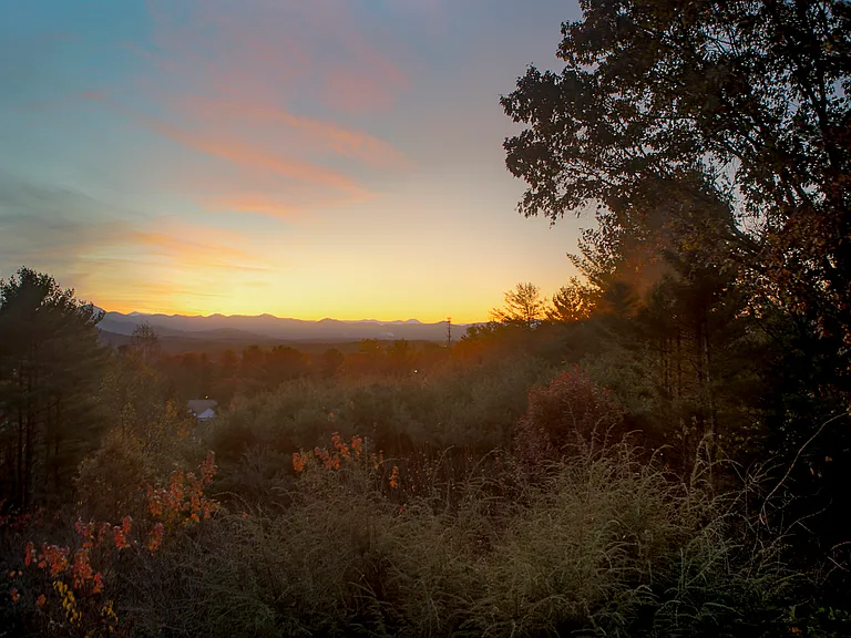 Sunset from deck