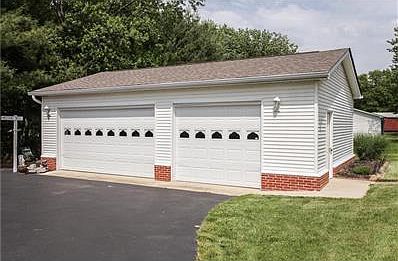 A 36x24, insulated, heated, and finished garage for all your toys.