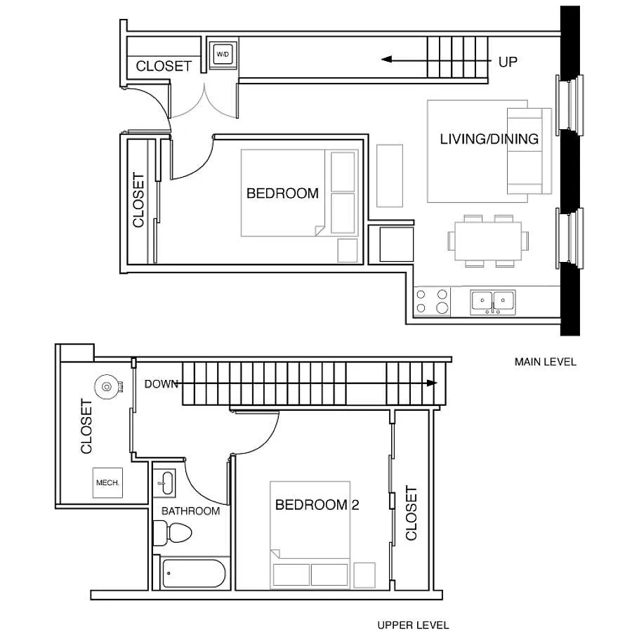 Floor plan 2 Bedroom-C7