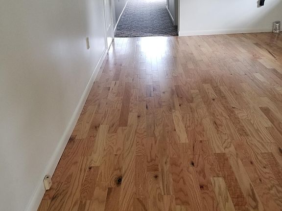 New Hardwood flooring in kitchen