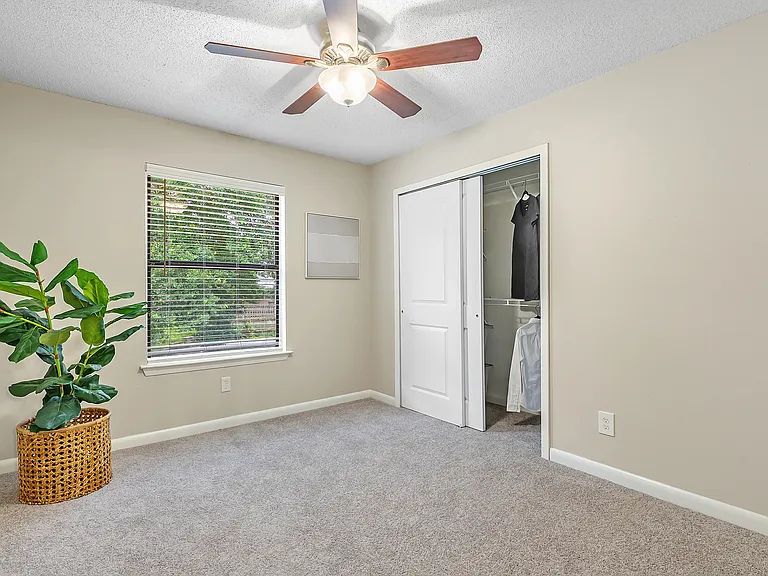 All bedrooms are adorned with grand windows, sumptuous carpeting, and spacious closets, for a royal ambiance.