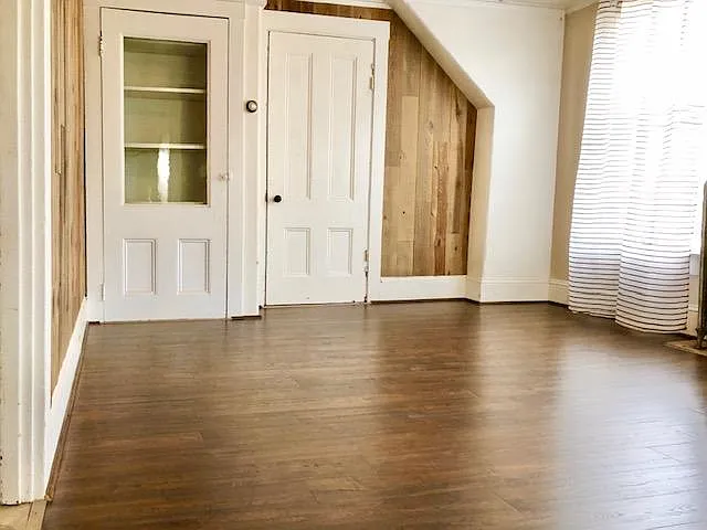 Living room w/built in china cabinet