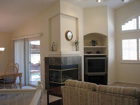 Spacious Family Room w/Double Sided Fireplace