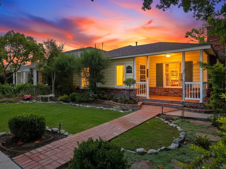 Twilight exterior of home
