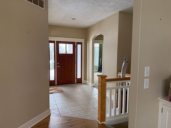 East-facing main entry.