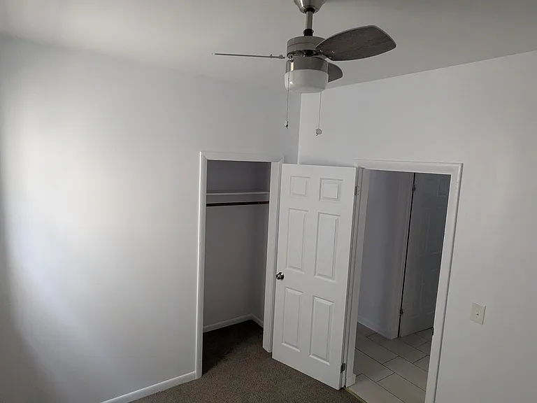 Bedroom 2 - closet, new fan