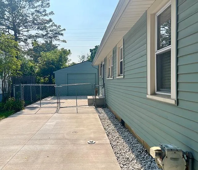 New cement driveway last year
