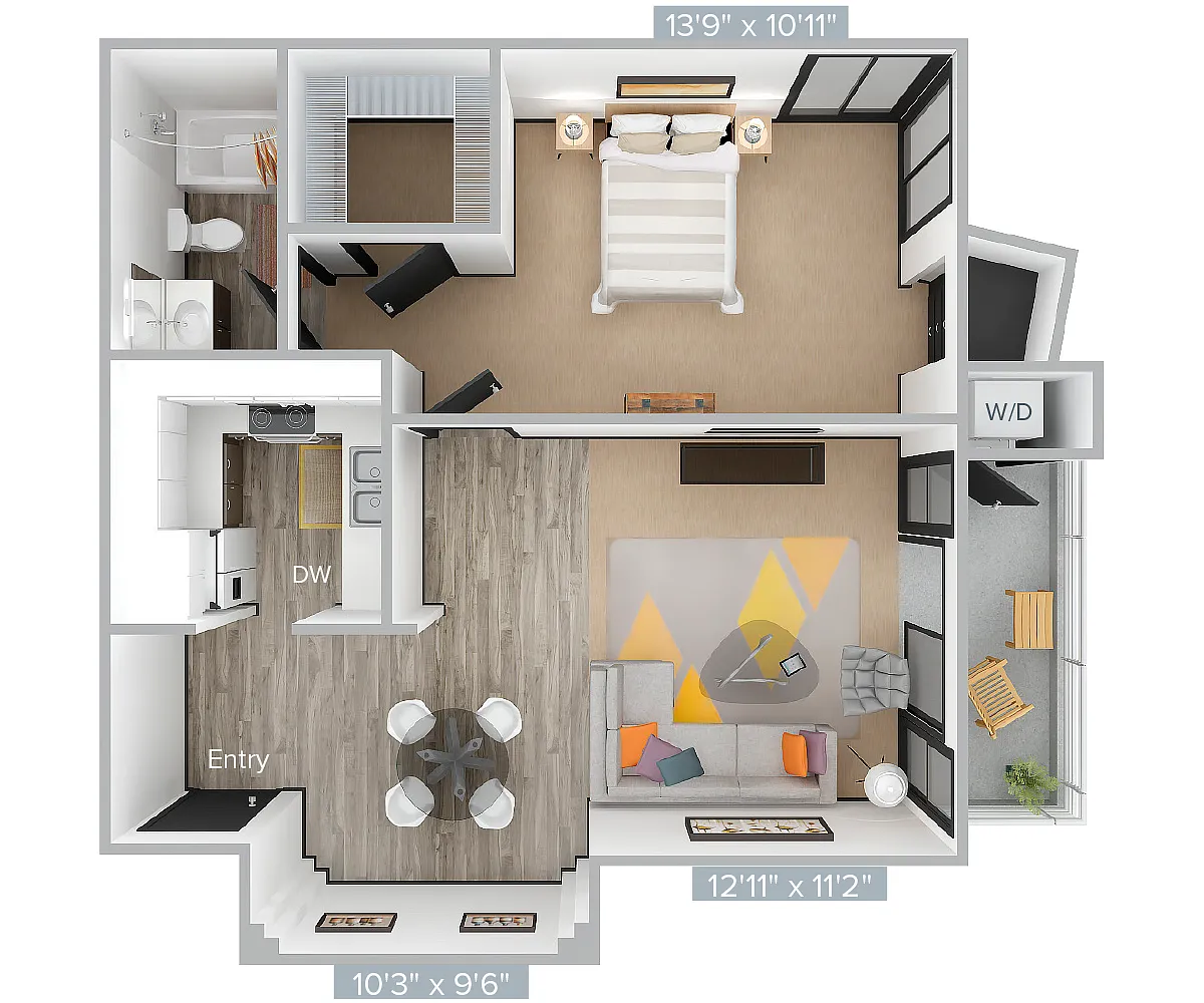 Floor plan H_1B1B_658SF_400-Premier