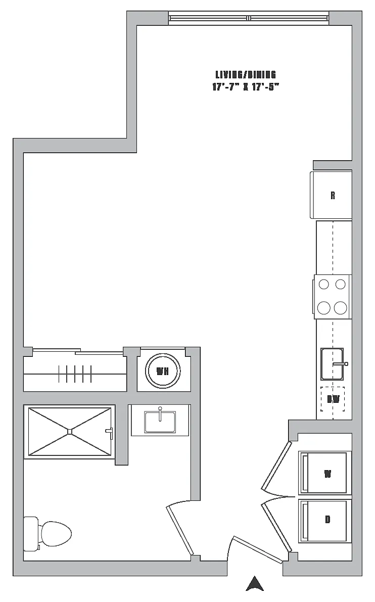 Floor plan Studio-S7